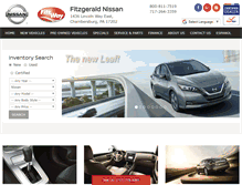 Tablet Screenshot of fitzgeraldnissan.com